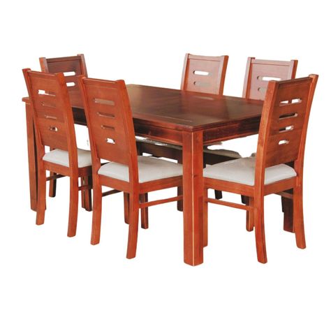 Juego de Comedor Ñielol 6 personas Color Nogal-1