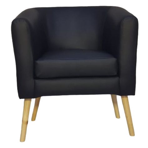 POLTRONA PORTREE LUNA PU ECOCUERO NEGRO-1