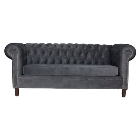 SOFA FELPA 3 CUERPOS CHESTERFIELD CAPITONE BRABANTE GRIS-1