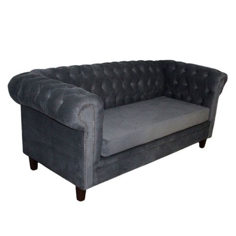 SOFA FELPA 3 CUERPOS CHESTERFIELD CAPITONE BRABANTE GRIS-5