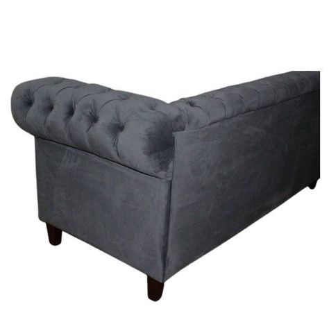 SOFA FELPA 3 CUERPOS CHESTERFIELD CAPITONE BRABANTE GRIS-3