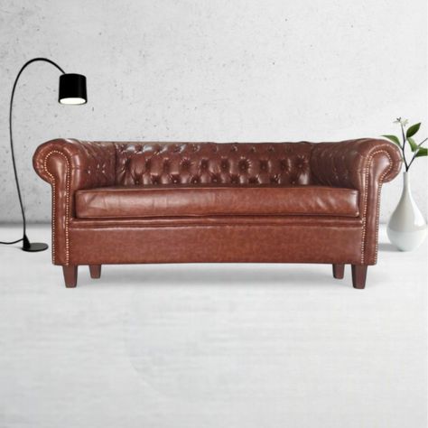 SOFA 3 CUERPOS CHESTERFIELD CAPITONE BRABANTE PU ECOCUERO LARGE-4