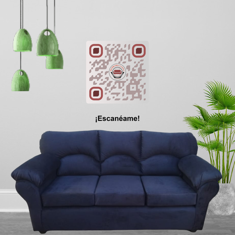 SOFA FELPA 3 CUERPOS DECO NEGRO-0