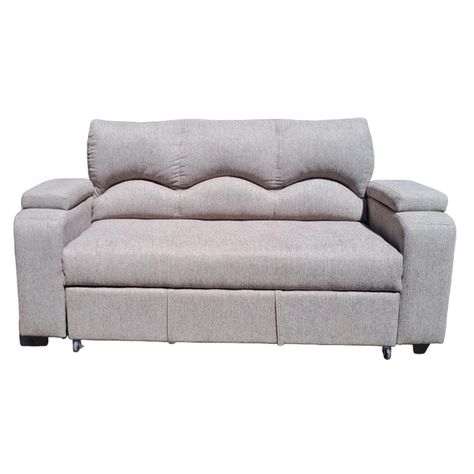 SOFA CAMA FUNCIONAL 2 PZ DECO LINO CREAM CHOCOLATE-0