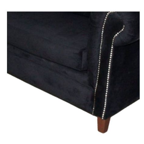 SOFA FELPA 3 CUERPOS CHESTERFIELD CAPITONE BRABANTE NEGRO-4
