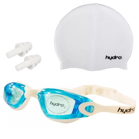 Set Natación Adulto Hydro®: Gorra + Lentes + Tapones Oído-0