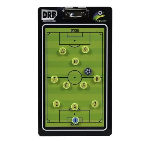 Pizarra Táctica Entrenador De Fútbol Magnética + Fichas DRB-6
