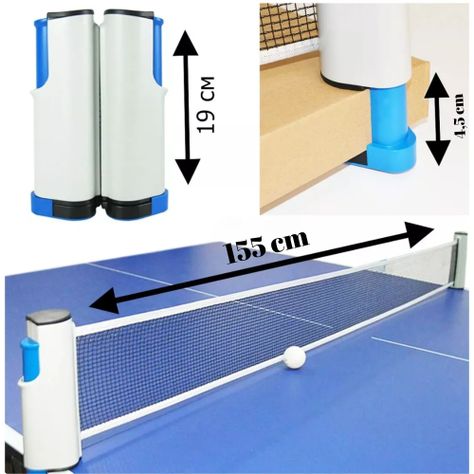 Malla Red De Ping Pong Retractil Adaptable Uktime-1