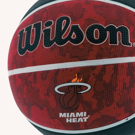 Balón Basketball Wilson Nba #7 Team Tribute Miami Heat-6