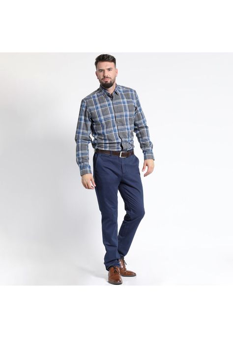 CAMISA MANGA LARGA VILLELA ESCOCESA YD REGULAR FIT-0