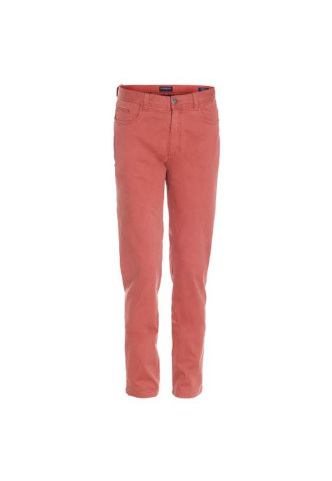 Pantalón Twill 5 Bolsillos Garment Dye Terracota-3