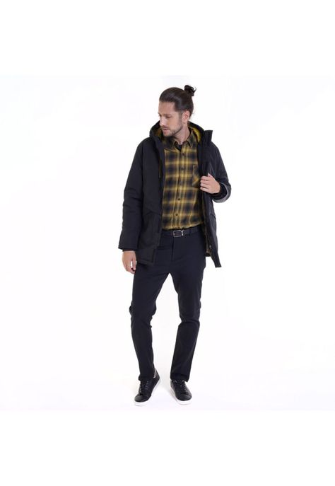 Chaqueta Acolchada Negro-2
