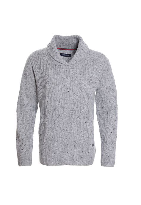 SWEATER MANGA LARGA FANTASÍA CUELLO CRUZADO-1