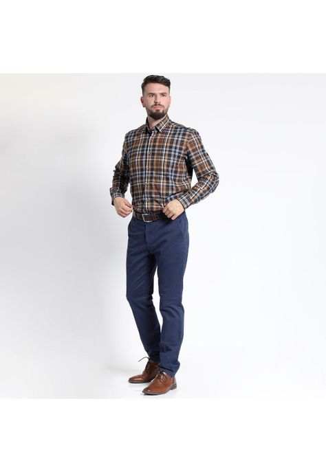 CAMISA MANGA LARGA VILLELA ESCOCESA YD REGULAR FIT-3