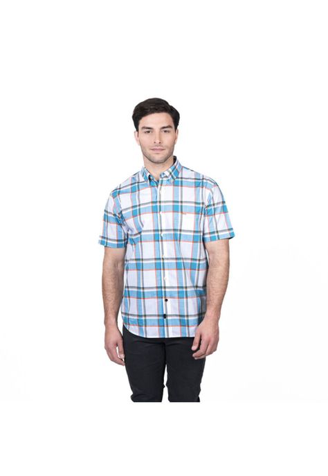 Camisa M/C Radio City Escocesa Regular Fit-0
