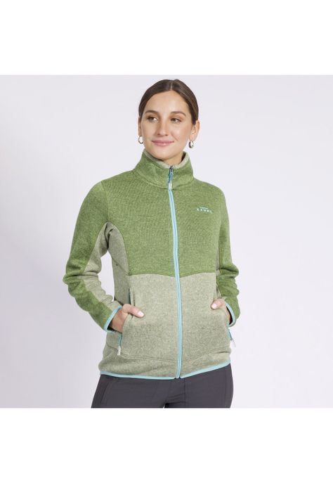 Polar Warm Nature Knitted Mujer Verde-1