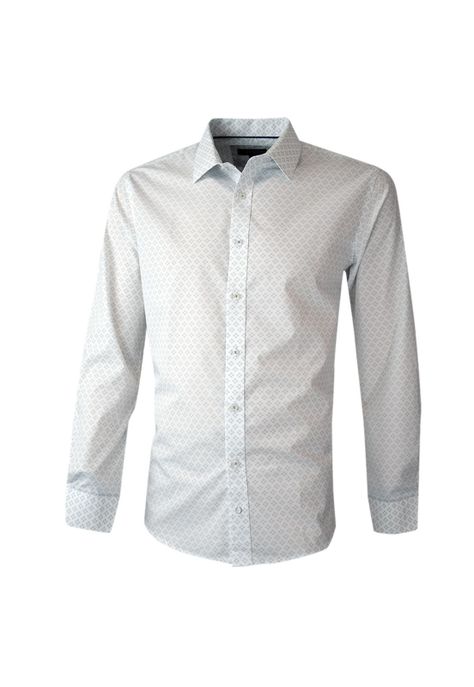 Camisa Trevira Estampada Slim Fit-0
