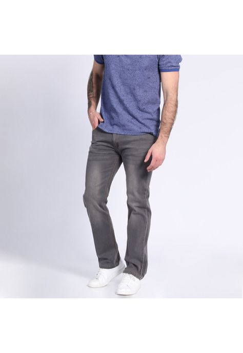 Jeans Linea Spandex Regulart Fit Gris oscuro-0
