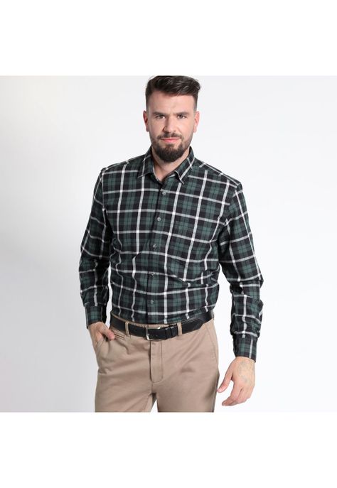 CAMISA MANGA LARGA VILLELA ESCOCESA YD REGULAR FIT-0