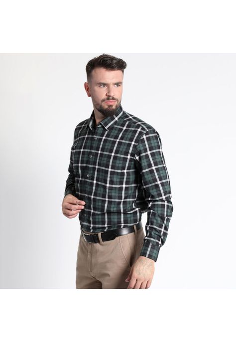 CAMISA MANGA LARGA VILLELA ESCOCESA YD REGULAR FIT-3