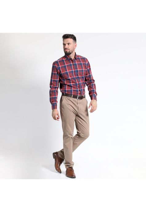 CAMISA MANGA LARGA VILLELA ESCOCESA YD REGULAR FIT-0