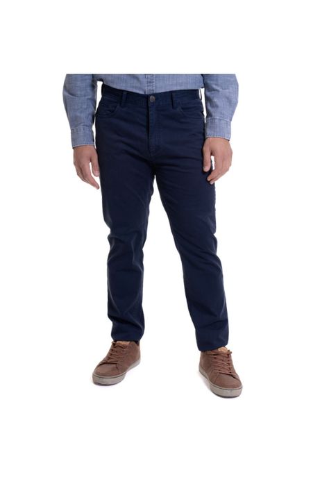 Pantalón 5 Pocket Spandex Azul Francia-0