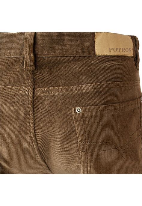 Pantalón Cotelé Spandex Regular Fit-4