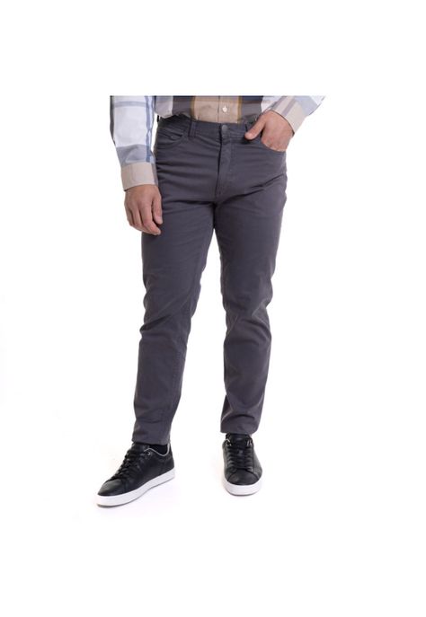 Pantalón 5 Pocket Spandex Gris Oscuro-0
