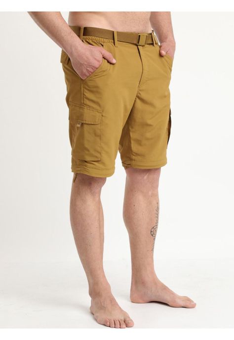 Pantalon Desmontable Hombre Mostaza-4