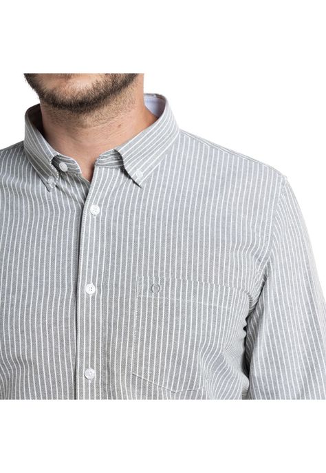 Camisa Oxford listada Bergen-2