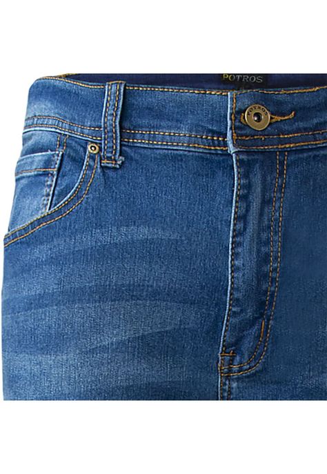 Jeans Linea Spandex Regulart Fit Denim-6