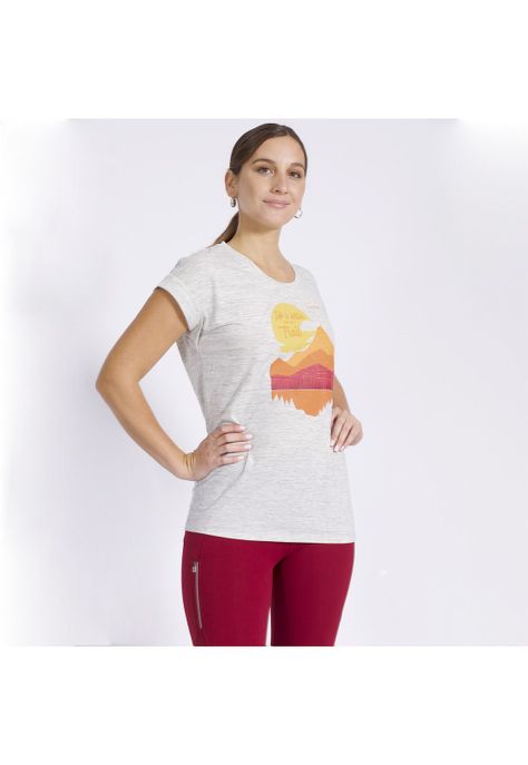 Polera Lifestyle Mujer Gris claro-0
