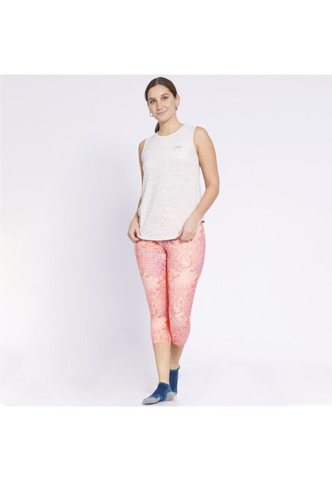 Polera Back Details Active Dry Mujer Gris claro-2