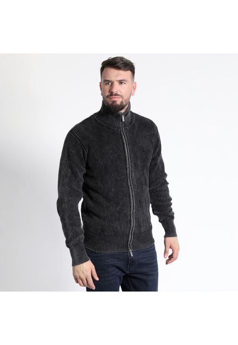 SWEATER MANGA LARGA LISO CIERRE COMPLETO-2