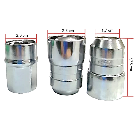 Tuercas De Seguridad Camioneta Jeep 14x1.5-6
