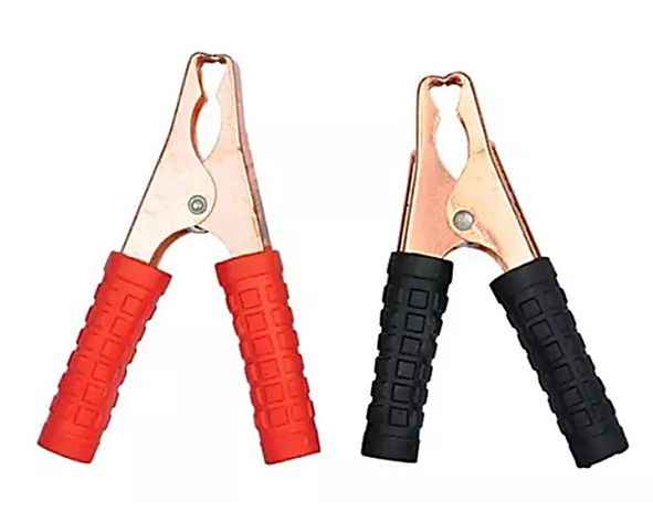 Pack 2 Pinzas Para Cable Puente De Batería Rojo Y Negro -0