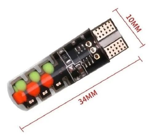 PAR LUCES LED COLA DE PESCADO RGB T10  CON CONTROL OEM  MULTICOLOR-2
