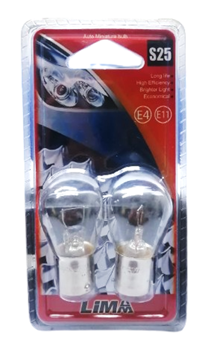 2x Ampolleta Ba15s 12 Volts/21 Watts 1 Contacto, Display-1