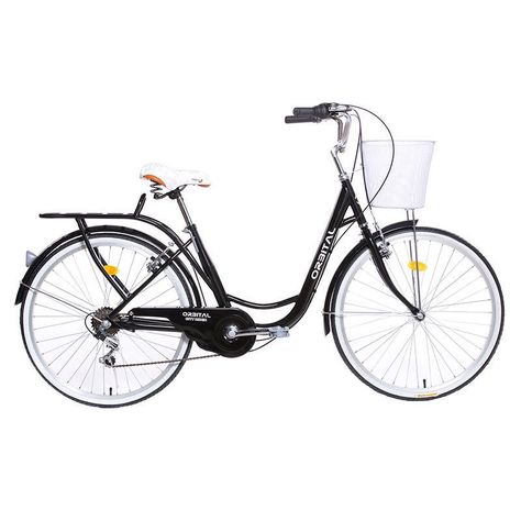 Bicicleta City Rider Orbital Negra-0