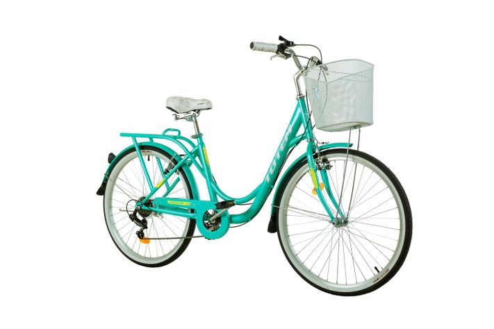 BICICLETA TOTEM CITY DAMA ARO 26 TURQUESA-0