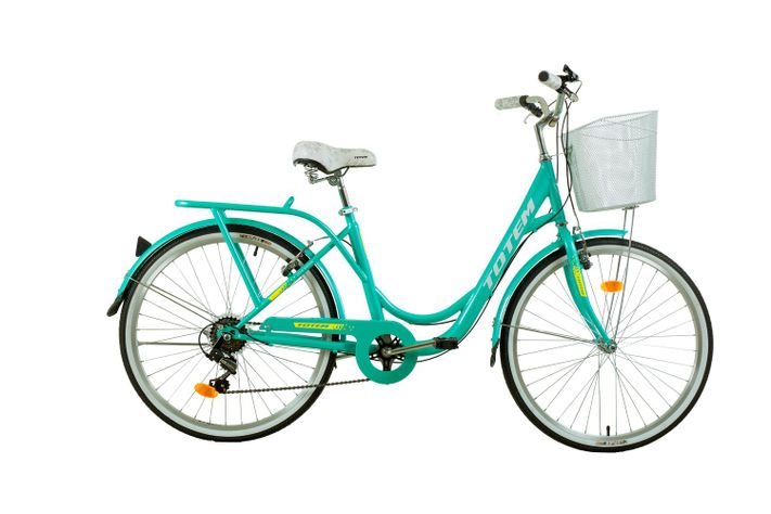 BICICLETA TOTEM CITY DAMA ARO 26 TURQUESA-1