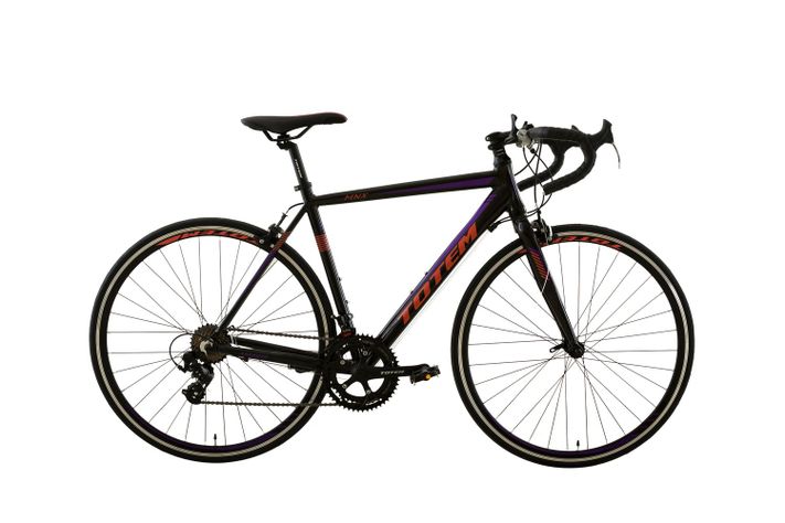 BICICLETA DE RUTA TOTEM 700*52 MNX NEGRO CON MORADO-0