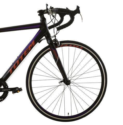 BICICLETA DE RUTA TOTEM 700*52 MNX NEGRO CON MORADO-2