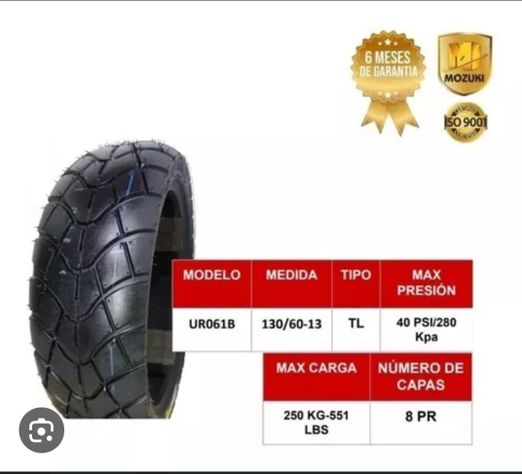 NEUMATICO DE MOTO 130/60/13 -1