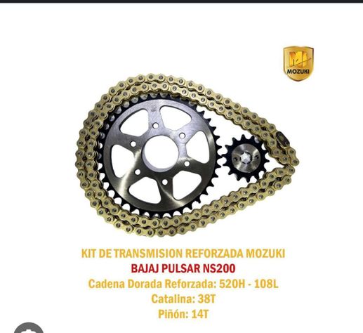 KIT TRANSMISION PARA PULSAR NS200-1