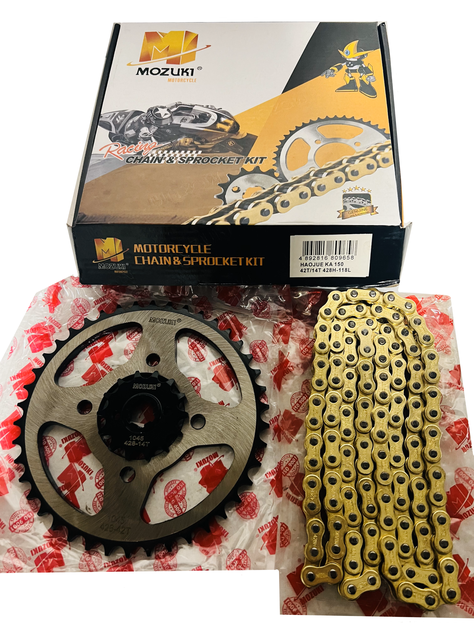 KIT DE TRANSMISION HAOJUE KA150 42T/14T 428H118L-2
