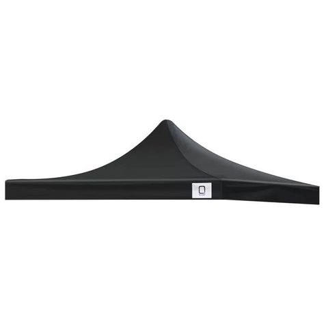 Lona Oxford Engomada Para Toldo Plegable 3x3 MTS Negra Impermeable-0