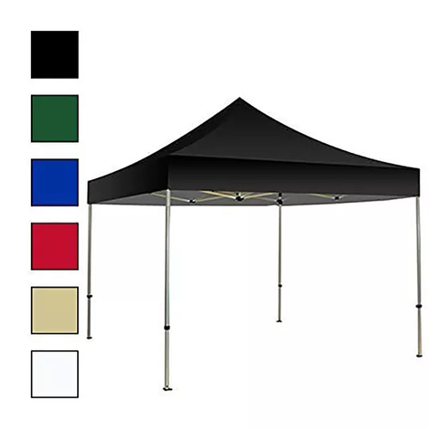 Lona Oxford Engomada Para Toldo Plegable 3x3 MTS Negra Impermeable-2