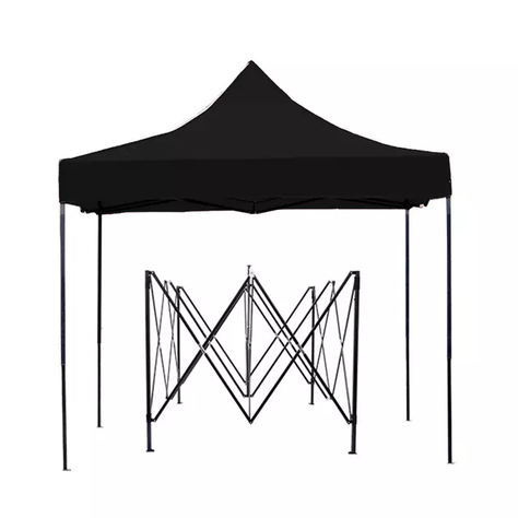Lona Oxford Engomada Para Toldo Plegable 3x3 MTS Negra Impermeable-1