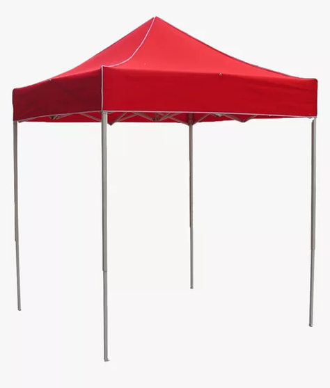 Toldo Plegable 2x2 MTS Lona Oxford 600 D Engomada Roja Impermeable-1